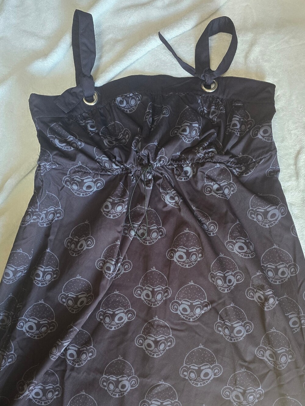 GAWX! Made By SHEIN X Black Drawstring Dress